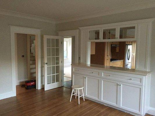 Dining room renovation.