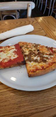 Sausage,  and Sicilian slice