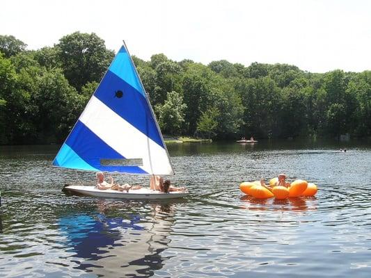 A relaxing day on the lake.