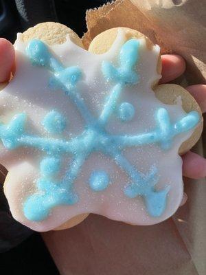 Snowflake sugar cookie