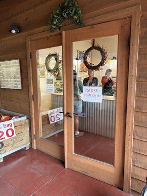 Entrance to store