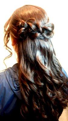 Braided ribbon hairstyles by Claudia