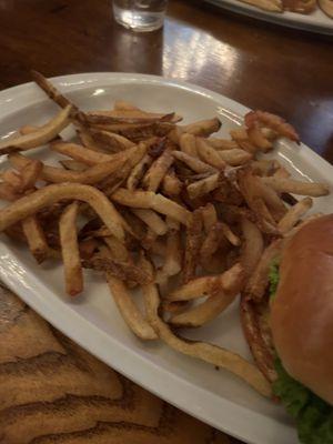 Cheeseburger and fries