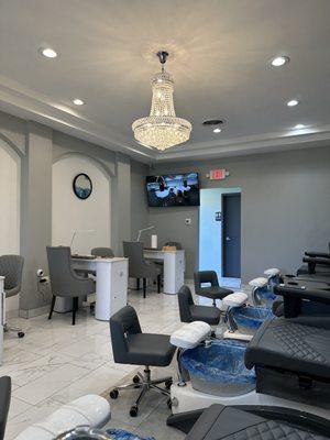 Pedicure area