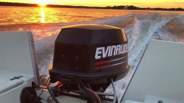 Loving the pictures Mr. D sent us of his remanufactured motor!    One of our custom 140HP Evinrudes remanufactured in 2011