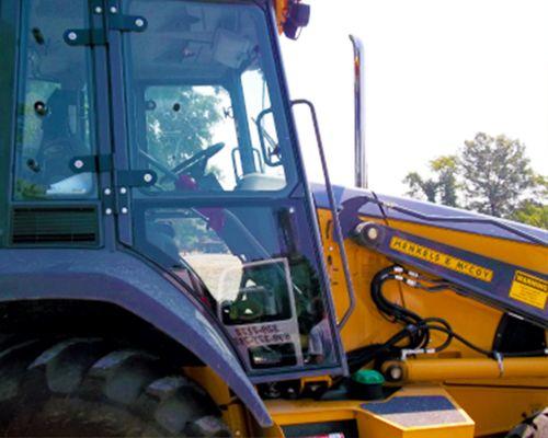 Heavy equipment glass repair