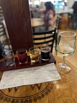 Sweet wine flight