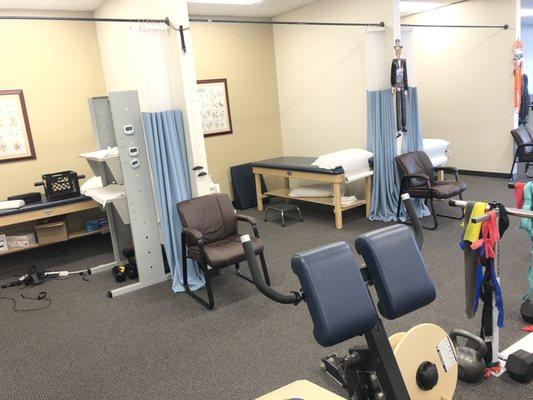 Treatment rooms.