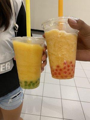 Amazing frozen bubble tea