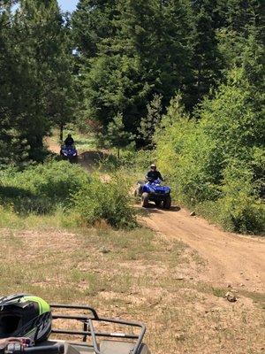 Flying down the trail! Such fun!