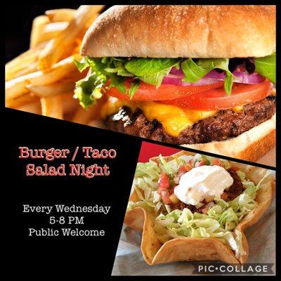 Burger night flyer