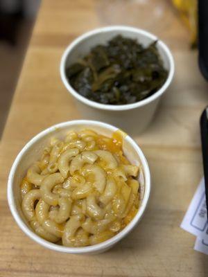 MAC and cheese and greens