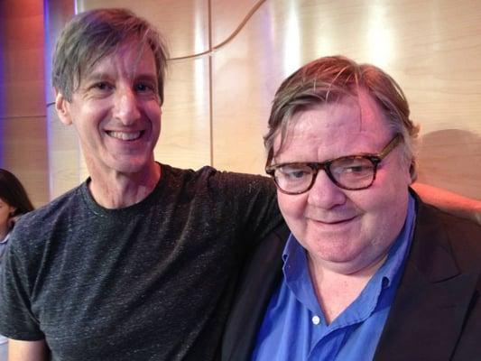 Ken with New Yorker Online's Andy Borowitz at taping of radio show, NYC.