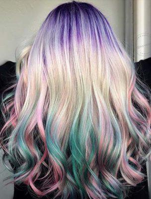 Multi color ombre