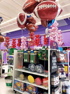 Party City carried Rams and Cheifs items