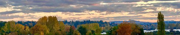 sunset views of the Sammamish valley