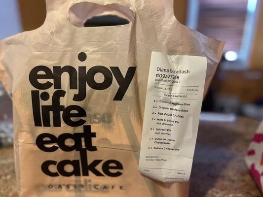 Enjoy life eat cake! Love this motto.