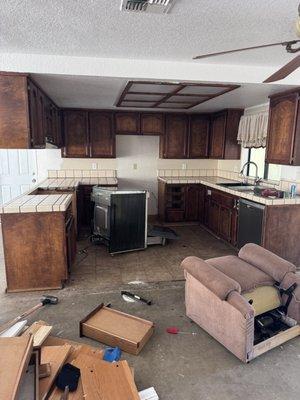 Kitchen Demolition.