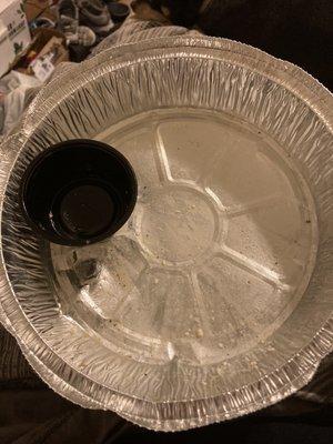 An empty Gyro Plate.