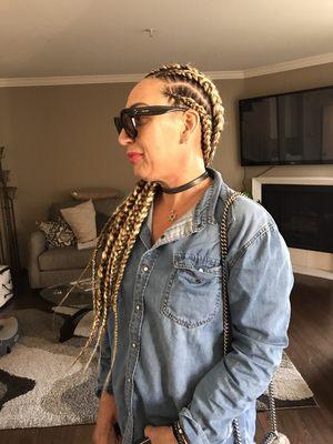 Feed in cornrows