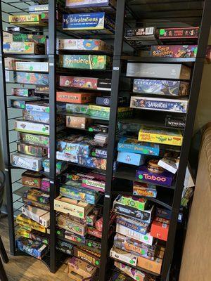 A selection of available games to play