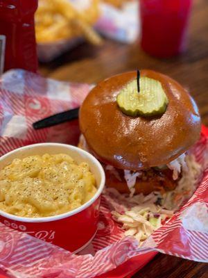 Medium Hot Chicken Sandwich with Pimento Mac & Cheese