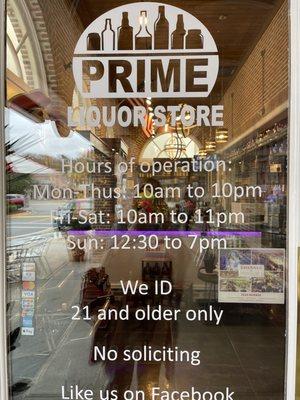 Store hours