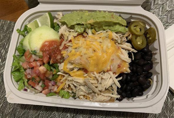 Grilled Chicken Naked Burrito