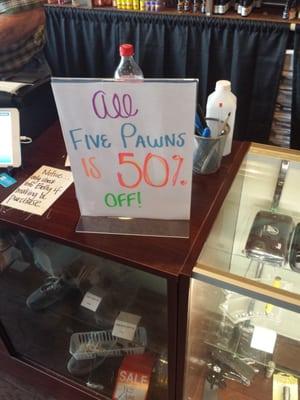 Come for their amazing deal on five pawns vape liquid. It's totally worth it.