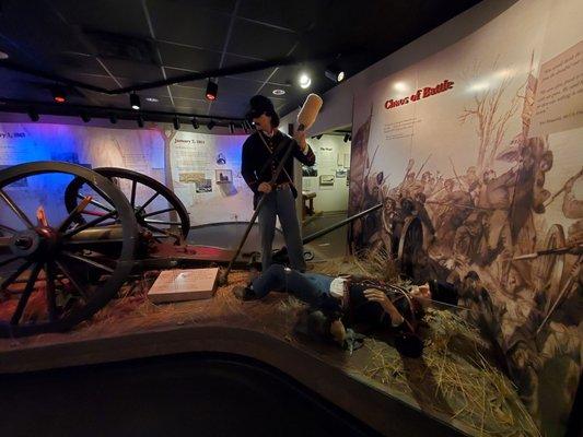 Exhibits inside visitor's center