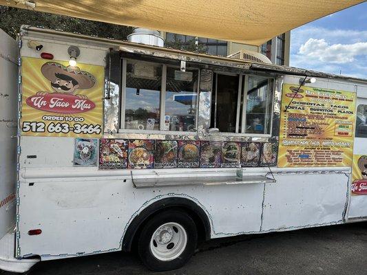 Food Truck, located between Chevron gas station & Holiday Inn hotel.