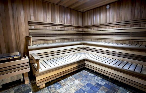 Relax after your workout with some time in the sauna.