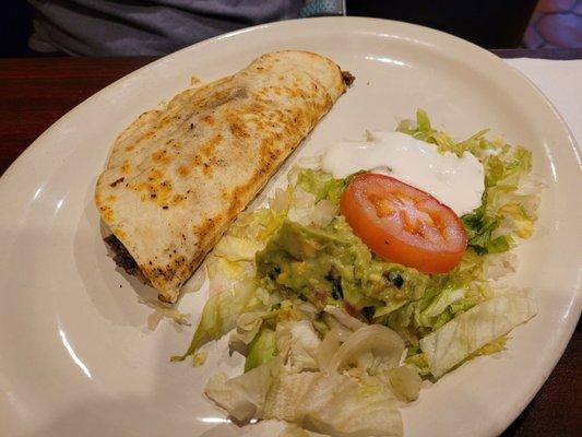 No idea what that side salad is supposed to be