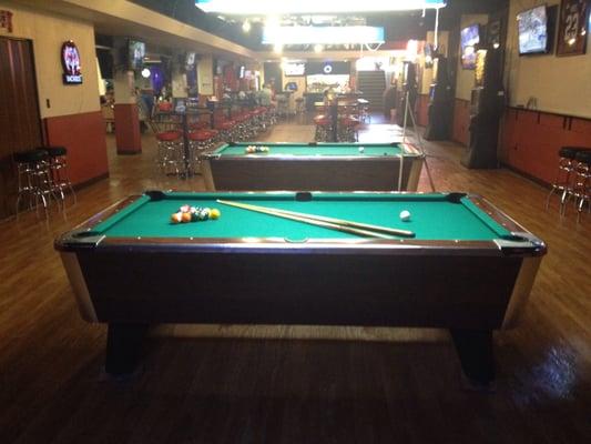 Pool tables, darts, & arcade machines for entertainment