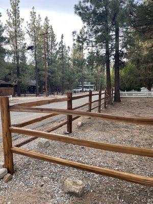 Split rail fencing