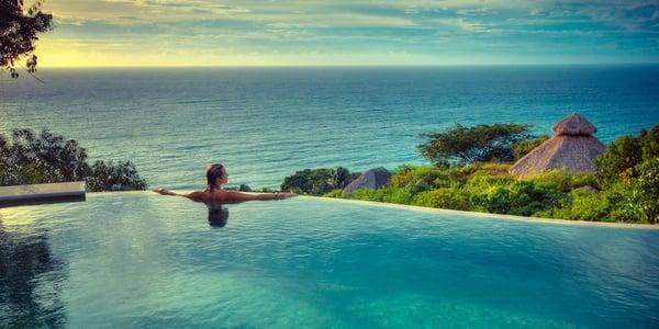 Haramara's pool at our Tropical Pilates Retreat