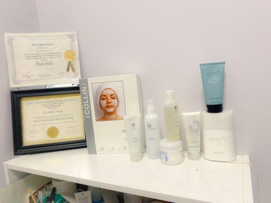 Nu-Skin Products used for Mini-Facial