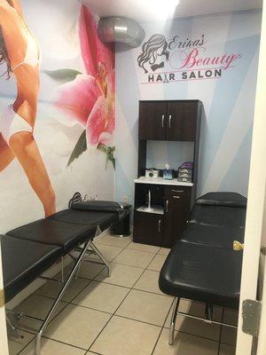 Waxing and facial room