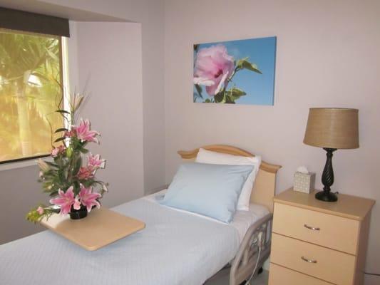 Patient Room in Islands Hospice Home, Palolo Valley, Honolulu