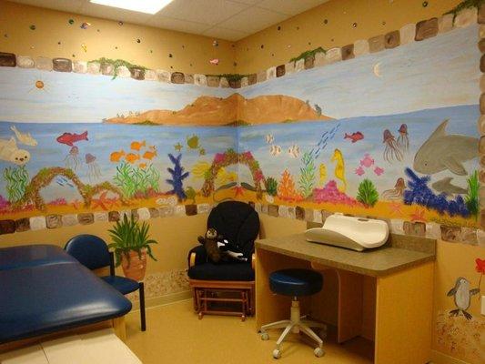 Pediatric exam room