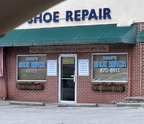 Buddy's shoe repair.