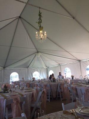 Outdoor reception tent