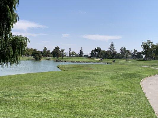 18th green.