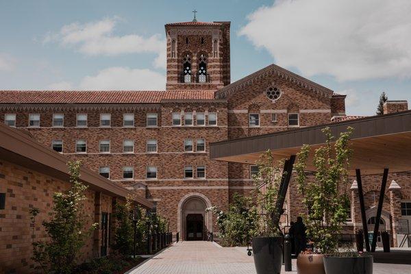 The Lodge at St. Edward entrance