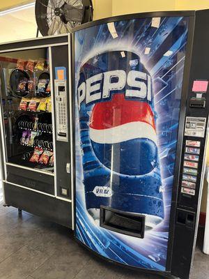 Doing laundry makes you hungry. Vending machines available