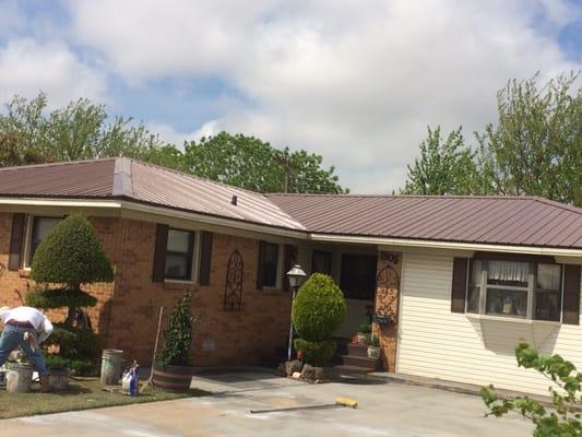 Metal roof installed in Altus Oklahoma