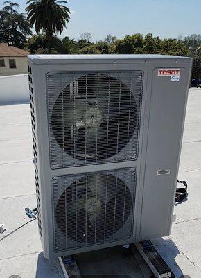 5 ton split system heat pump install (after)