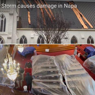 2.4.24 storm damage! Photo credits to Napa news station