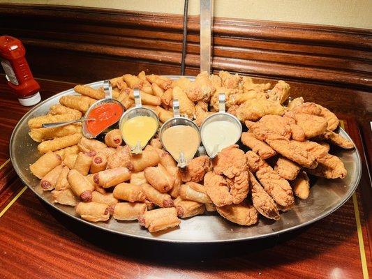 Delicious appetizer sampler!