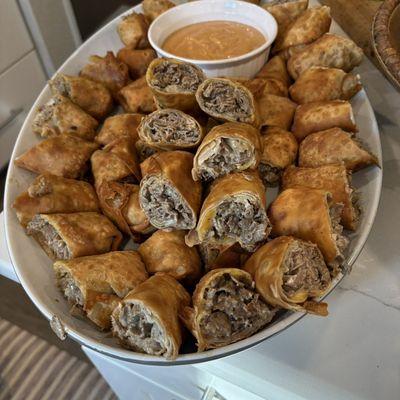 Cheesesteak Spring Rolls